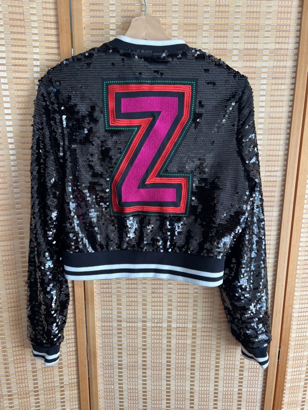 Zumba Fitness Black Sequin Jacket  size Small / Spicy
